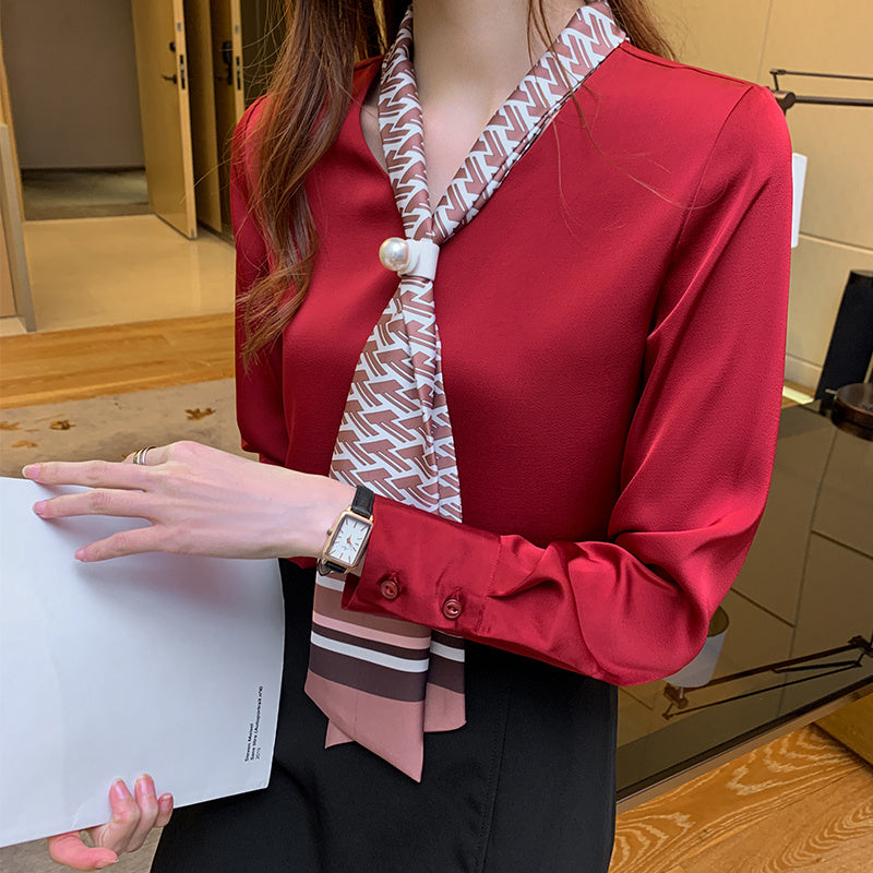 Long Sleeve Chiffon Shirt