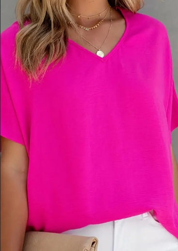 Solid Versatile Blouse