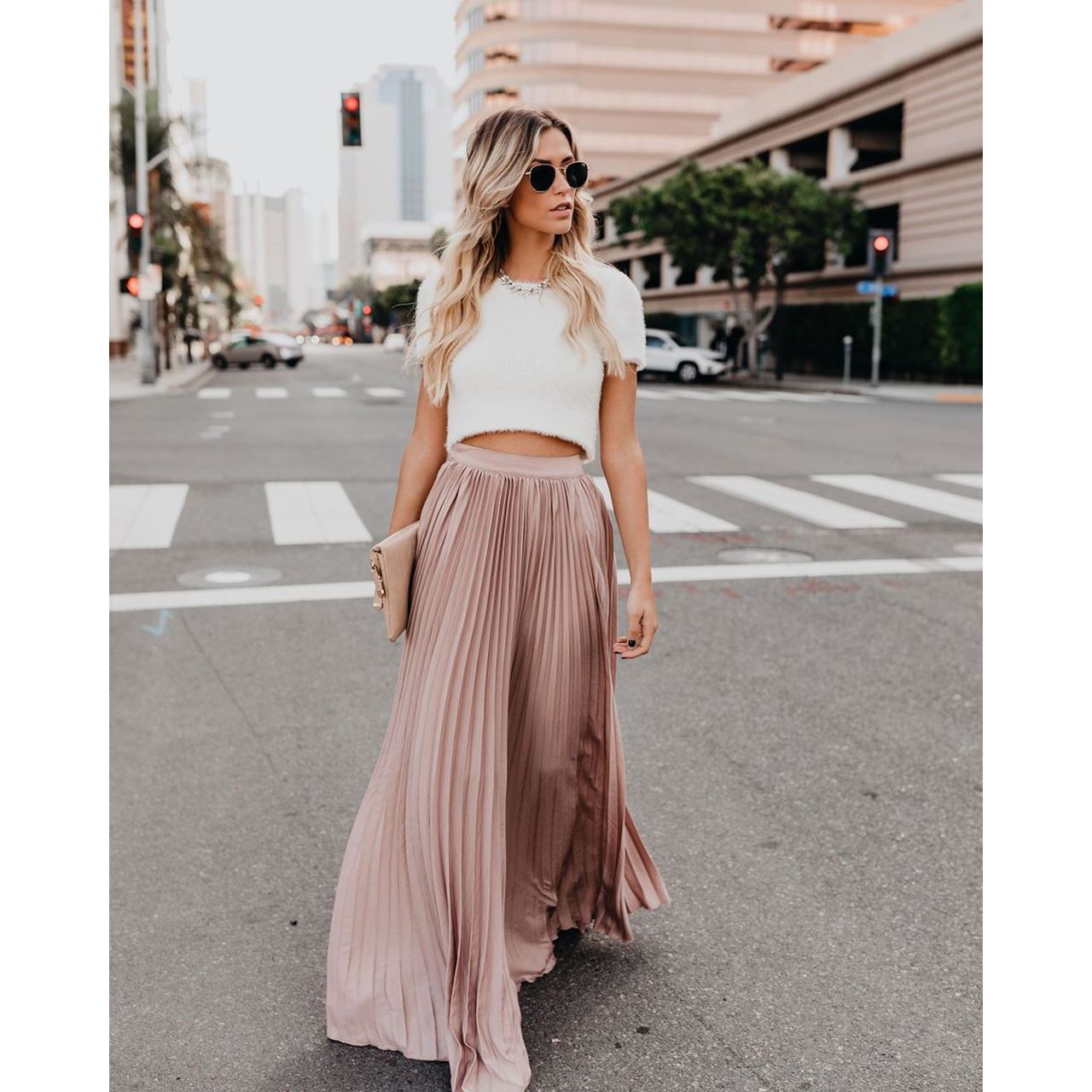 High Waist long skirt