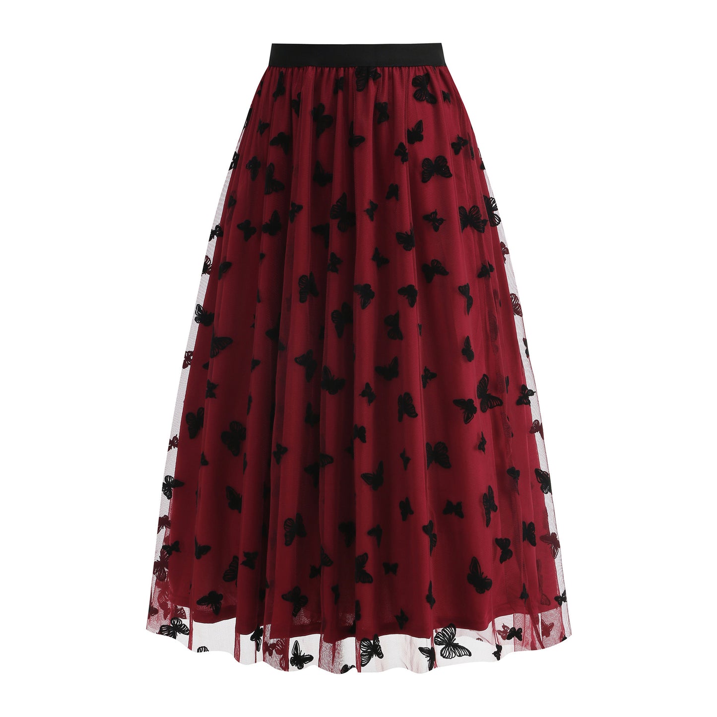 High Waist Mesh Skirt