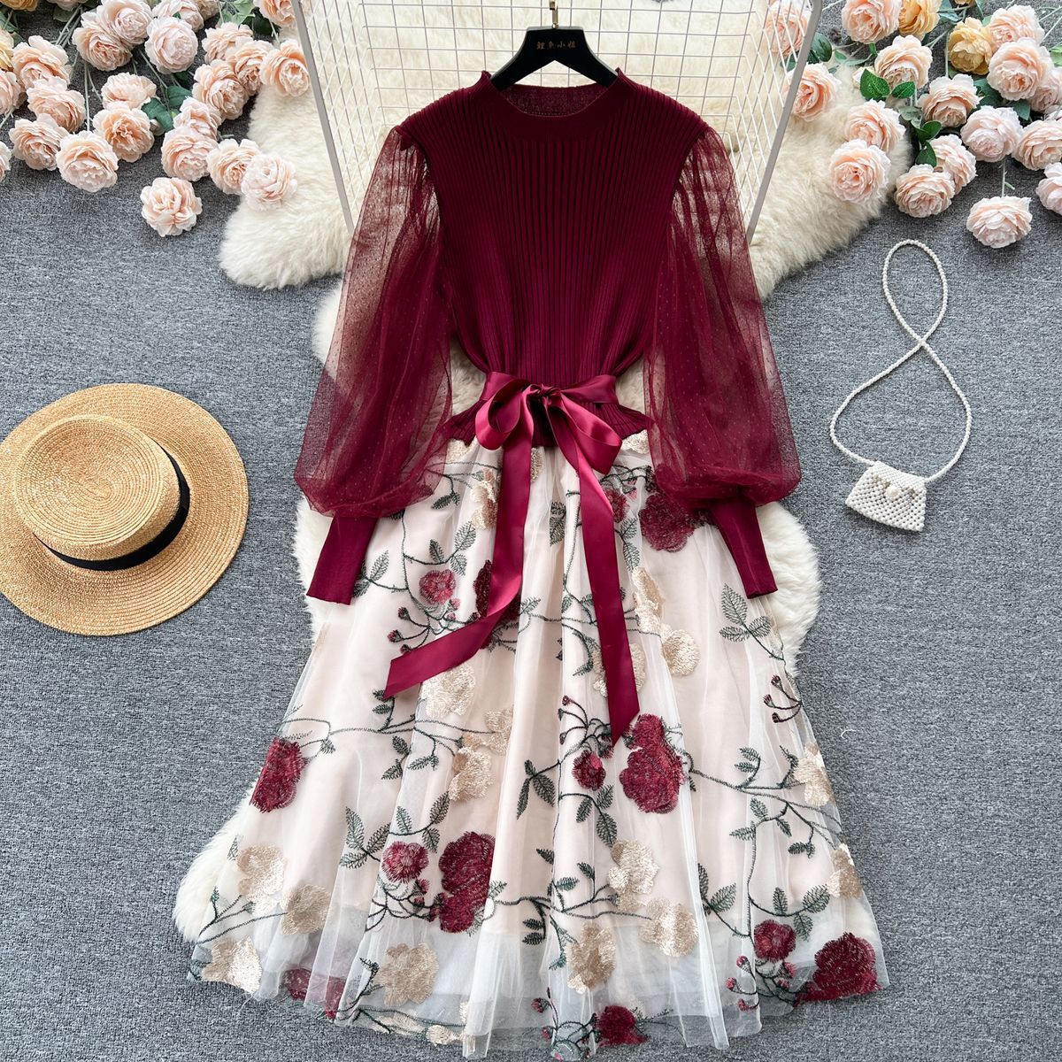 French Entry Lux Socialite Mesh Dress