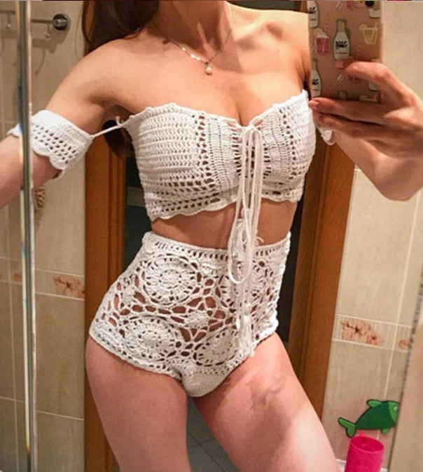 Knitted Swimwear Bikini Set