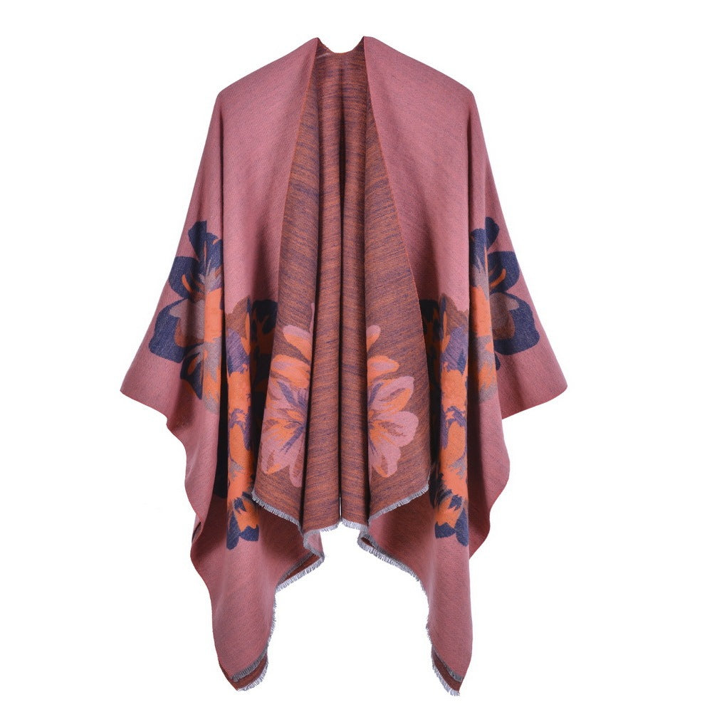 European Jacquard Thickened Shawl