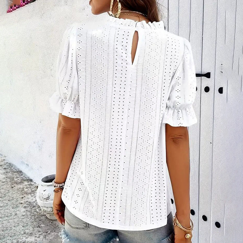 Women's Elegant Ruffle Detail Blouse