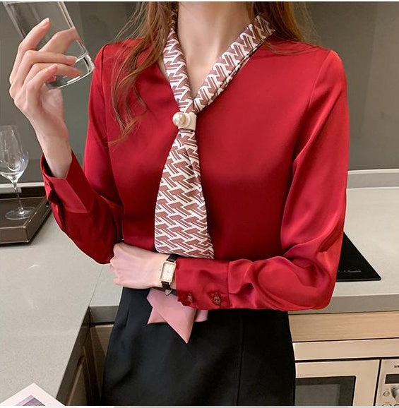 Long Sleeve Chiffon Shirt