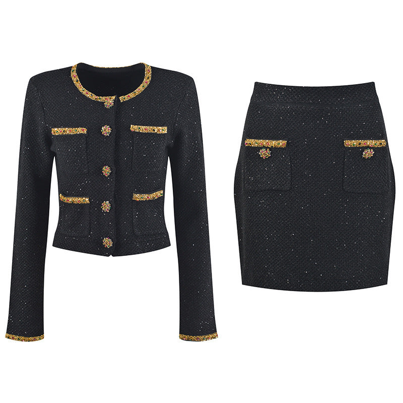 Socialite Light Luxury Two-piece French Sequins