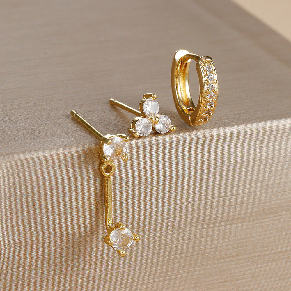Irregular Diamond Earrings Suit