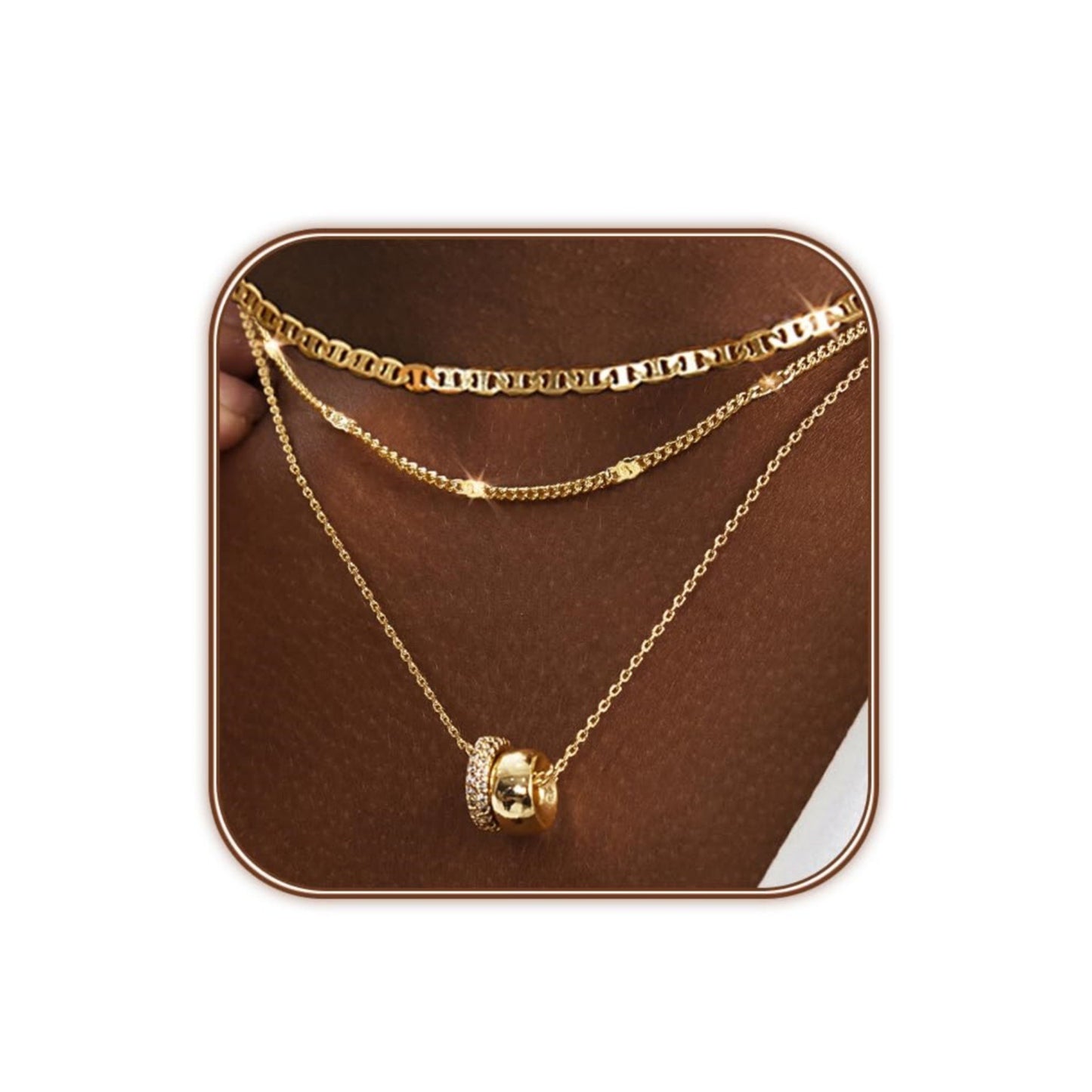 Necklace Zircon-laid Necklace