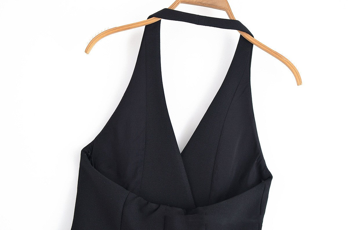 Elegant Halter-neck Dress - M Chic Boutique