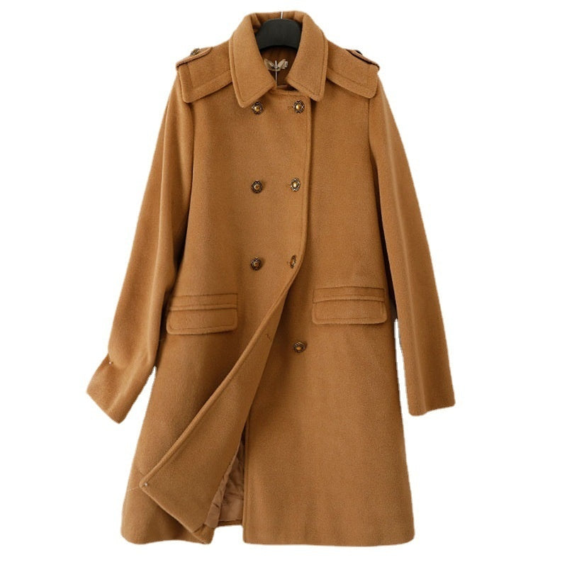 Wool Double Breasted Coat