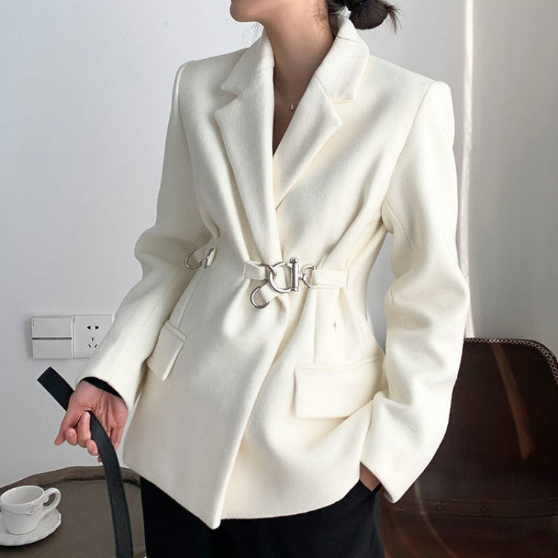 White Woolen Suit
