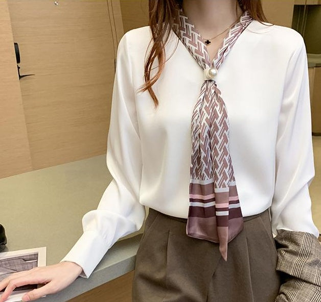 Long Sleeve Chiffon Shirt