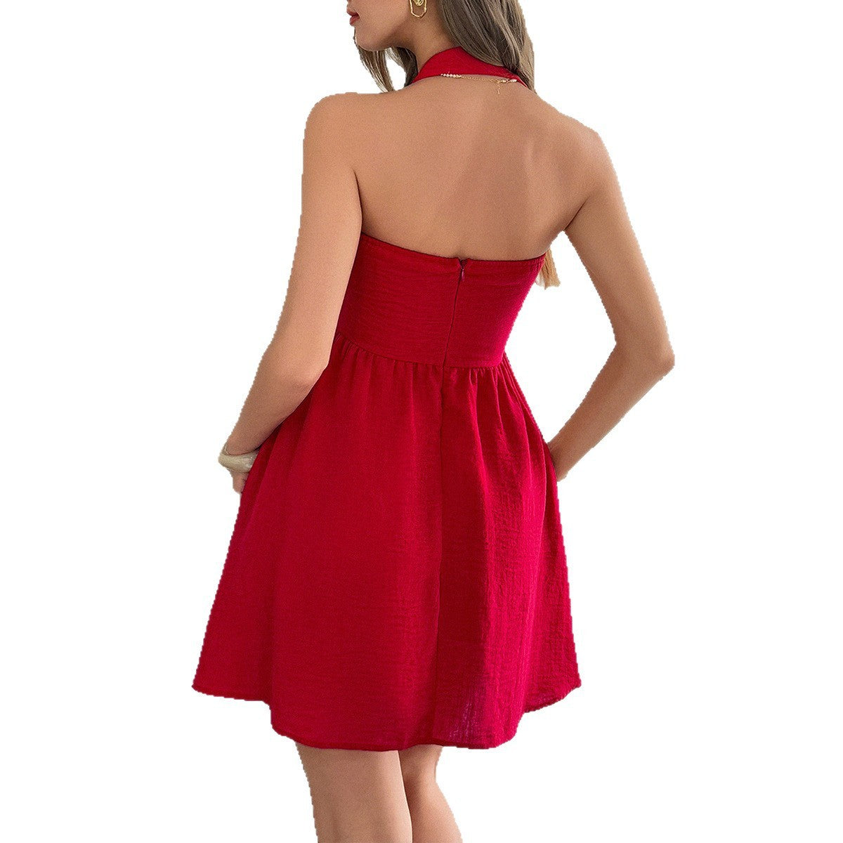 Graceful Style Halter Dress