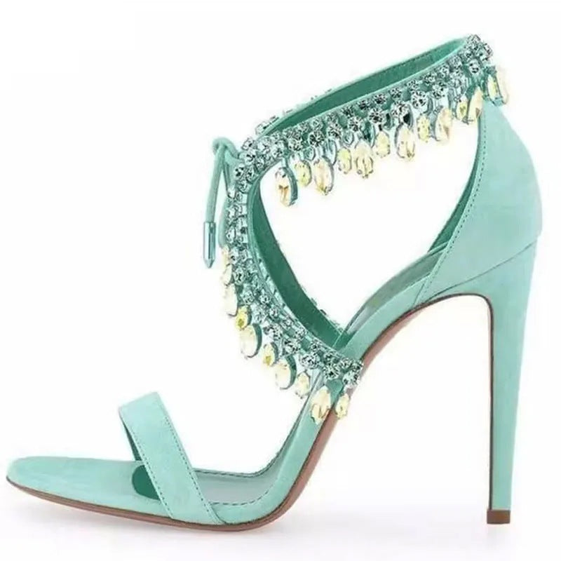 Stiletto Heel Rhinestone Simple Shoes