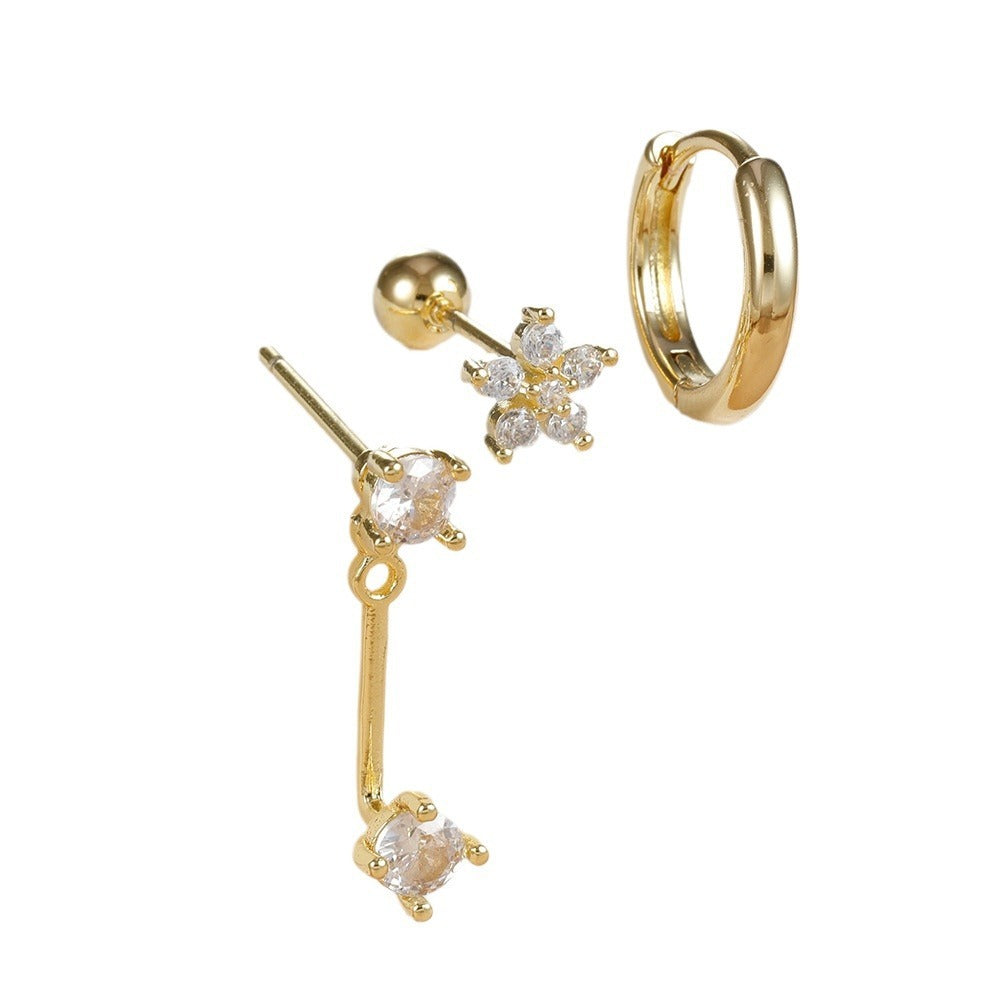 Irregular Diamond Earrings Suit