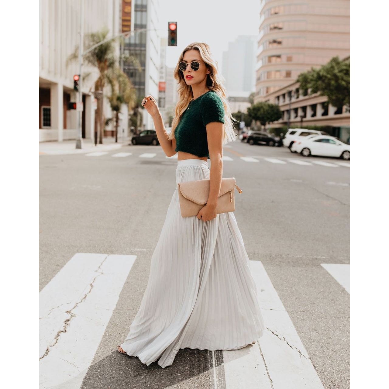 High Waist long skirt