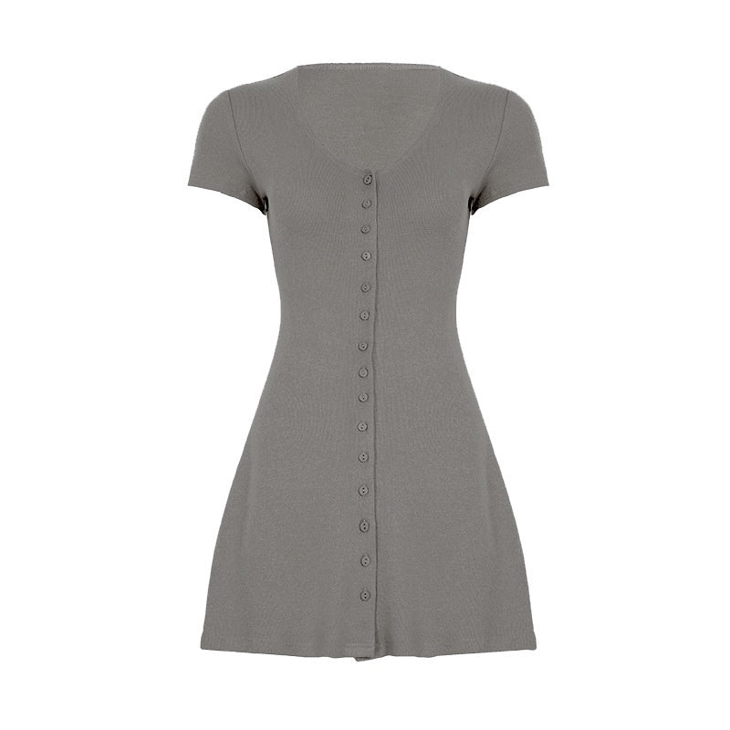 French Romantic Girl Knitted Dress