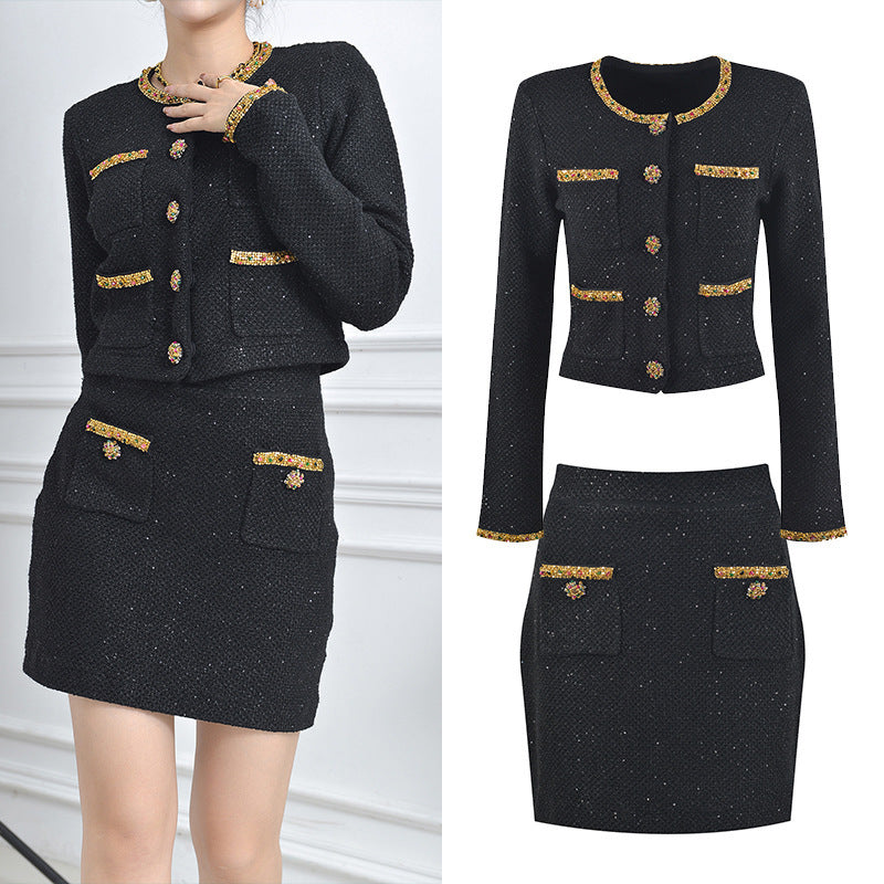 Socialite Light Luxury Two-piece French Sequins