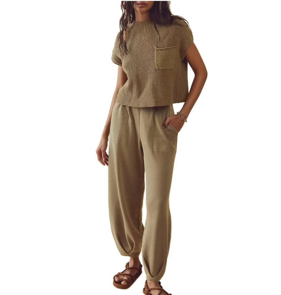 Pocket Design Ankle-tied Suit