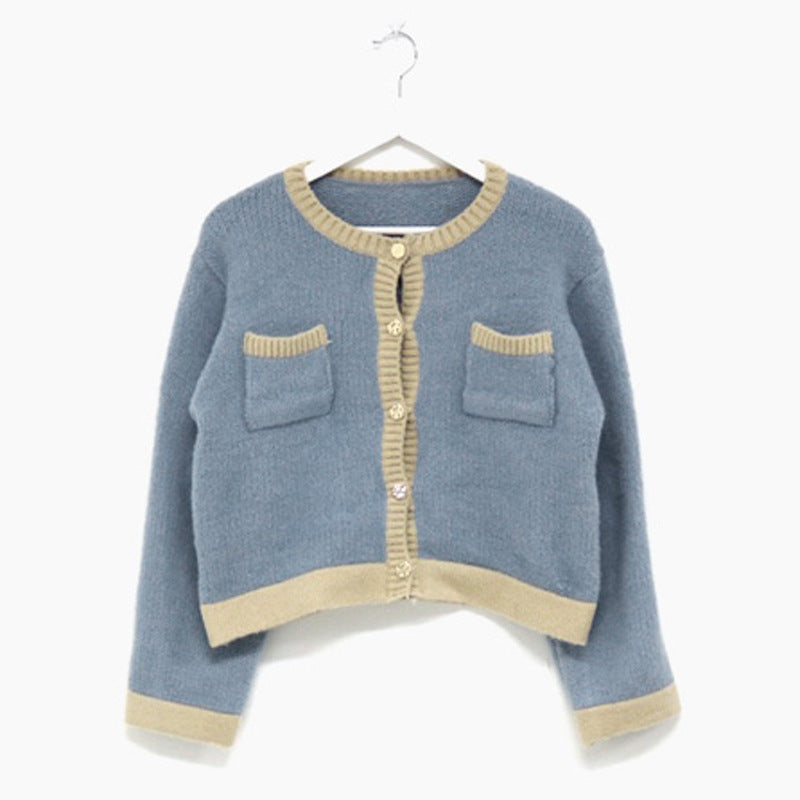 Retro Elegant Round Neck Sweater