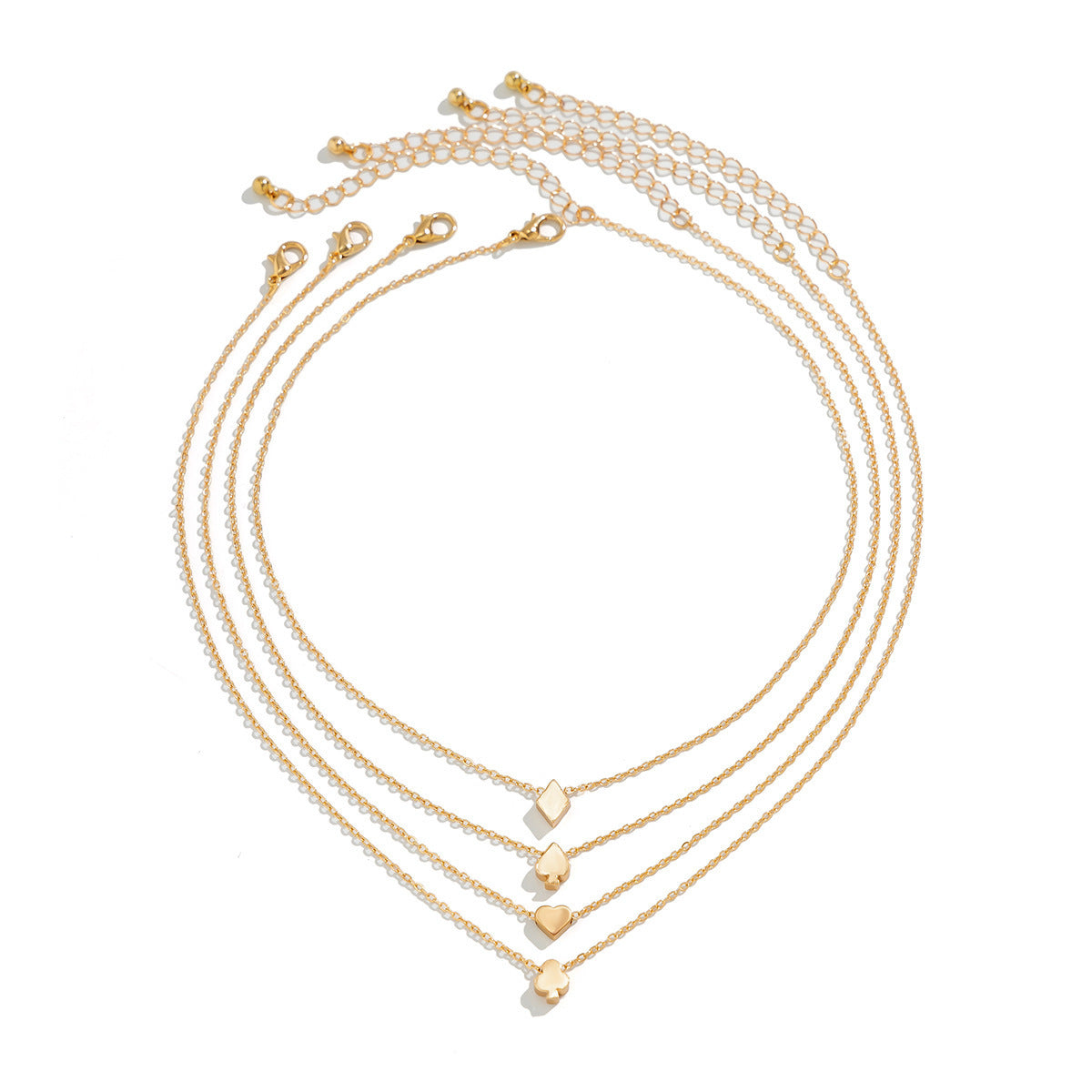Poker Color Pendant Necklace