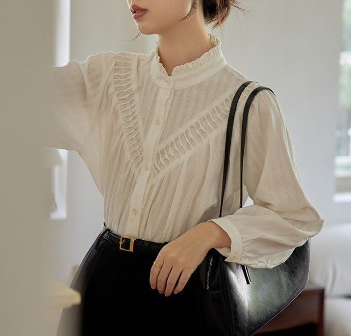 Long Sleeve Design Blouse