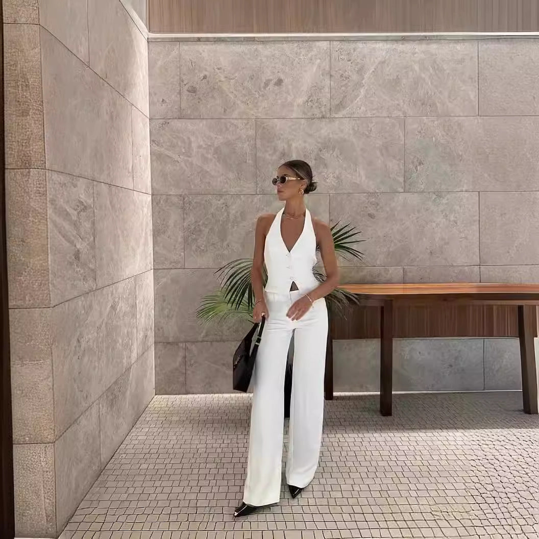 Sling Top And Trousers Suit