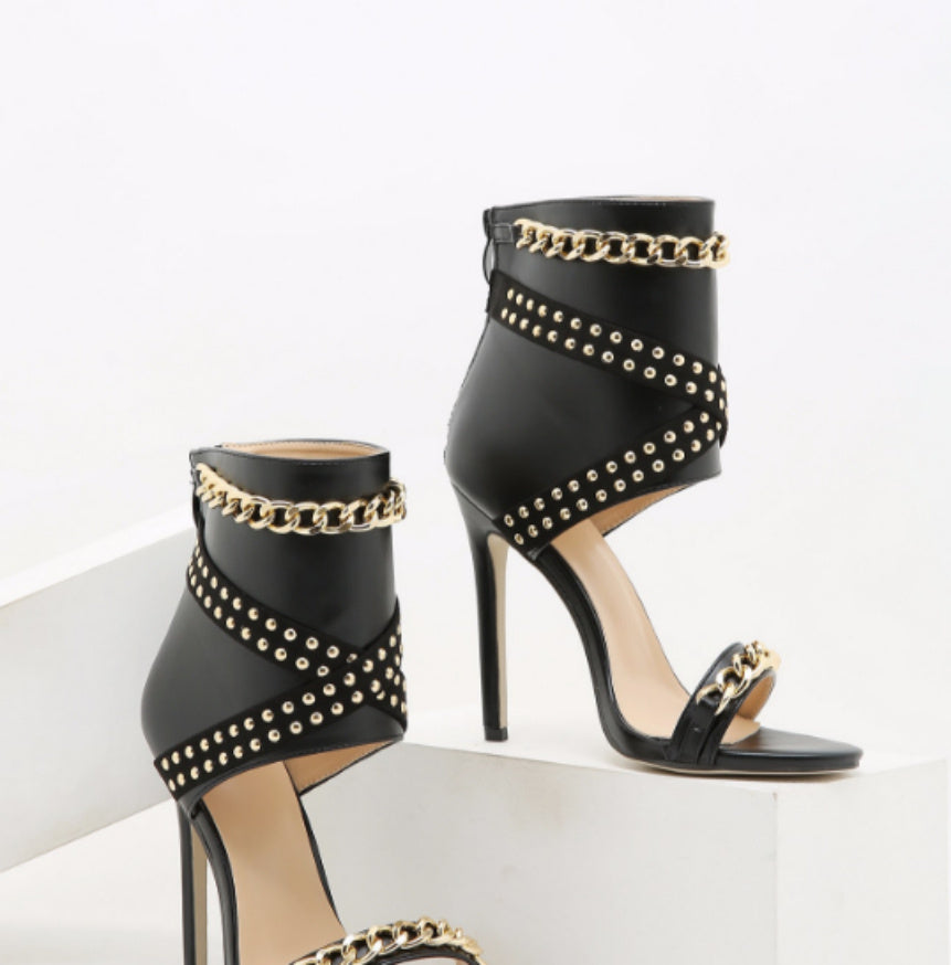 Open-toe High-heeled Sandals