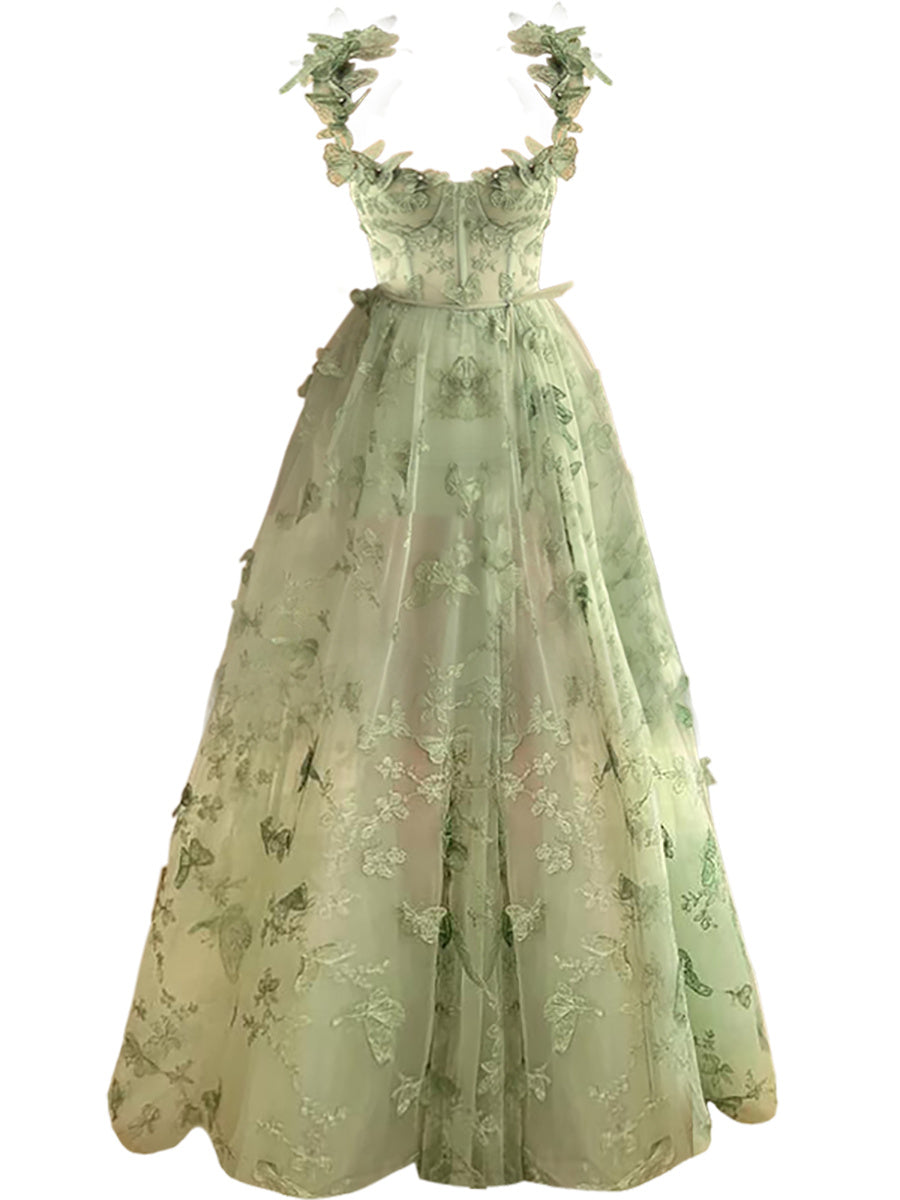 Flowers Bridesmaid Wedding Dress