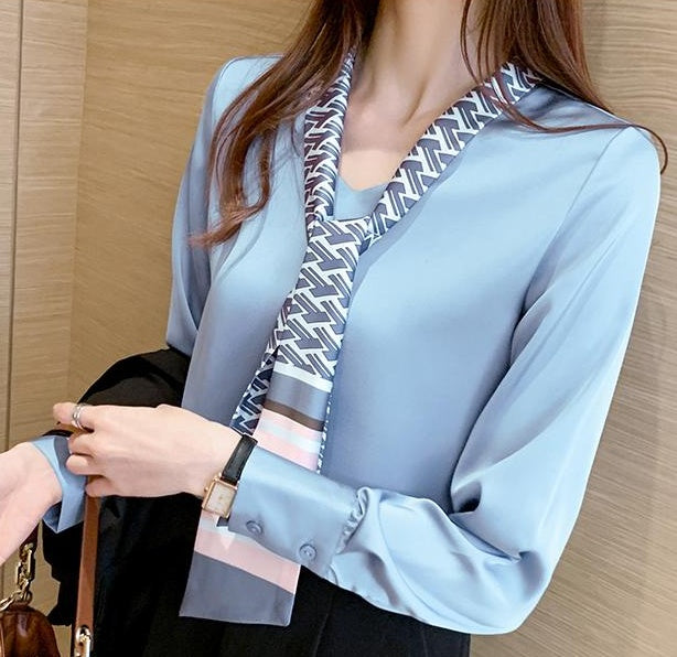 Long Sleeve Chiffon Shirt