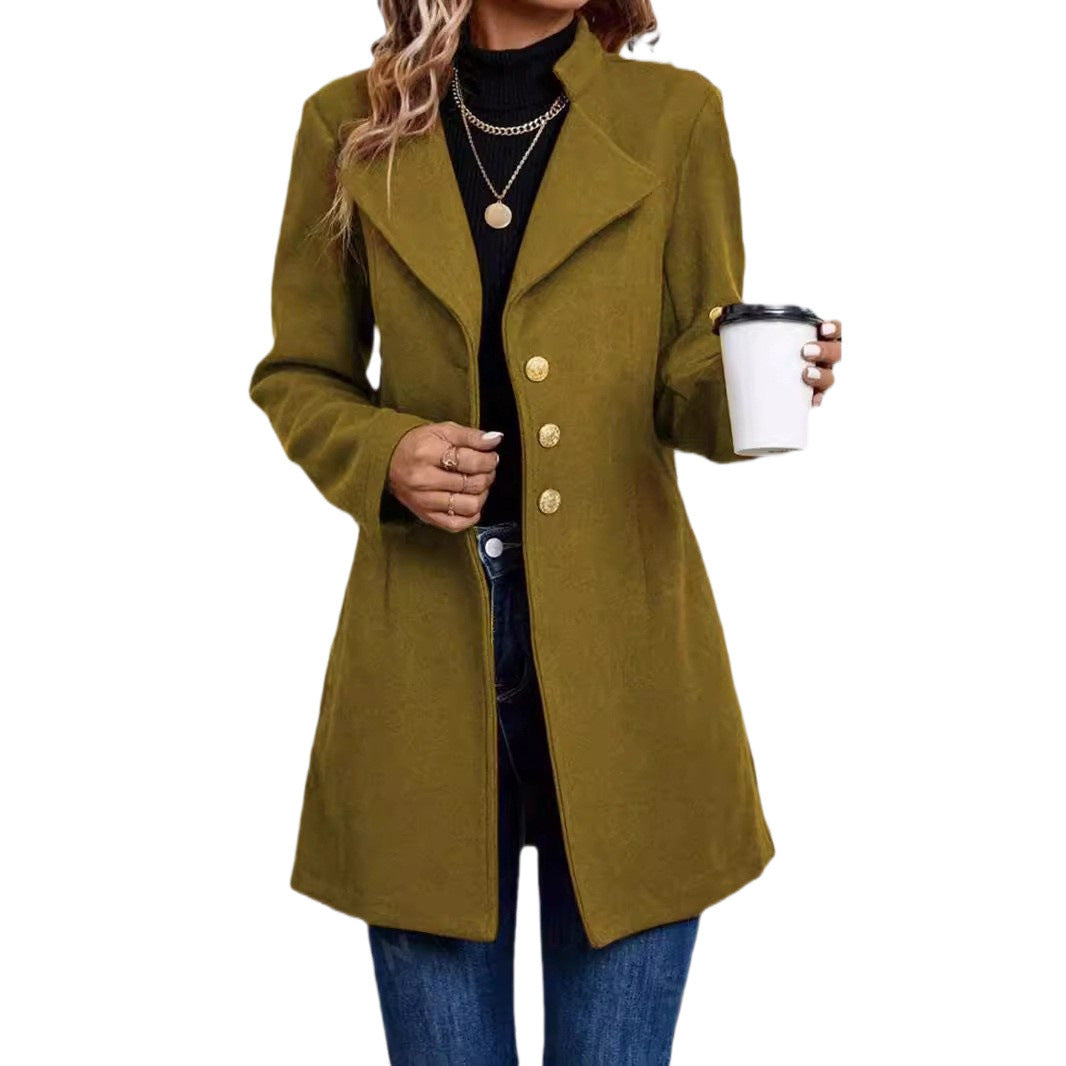 Slim Woolen Coat