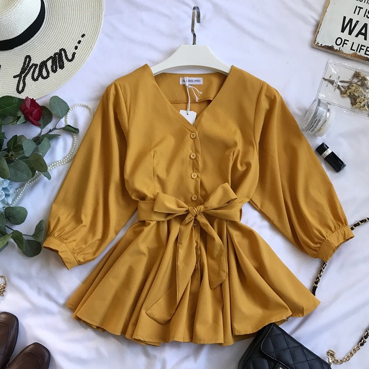 Lantern Sleeve Shirt