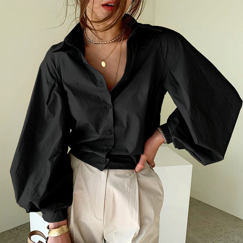 Long-sleeved blouse