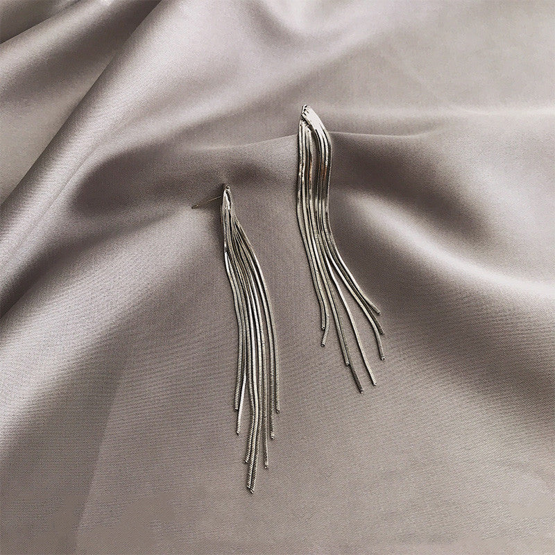 Long temperament earrings