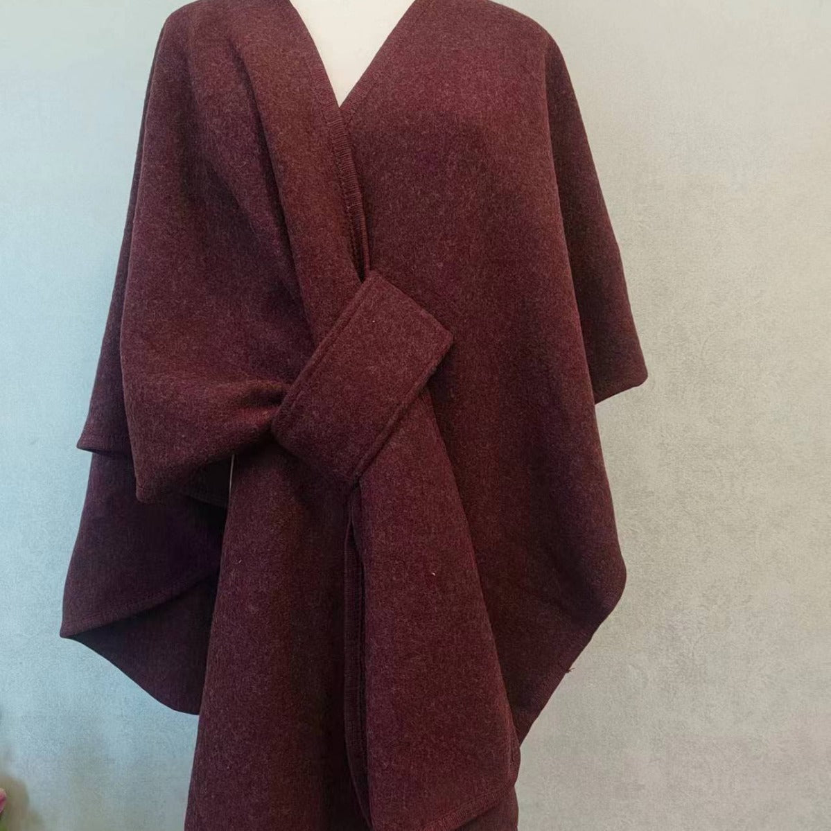 Fur Knitted Cardigan Cape And Shawl