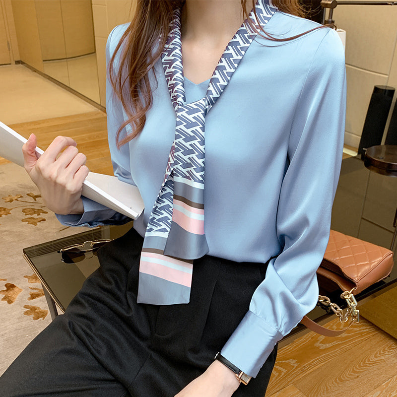 Long Sleeve Chiffon Shirt