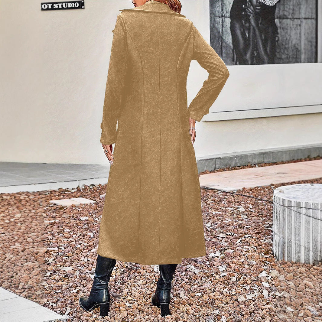 New Lapel Double Breasted Coat