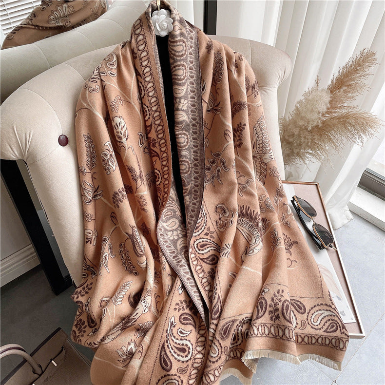 Retro Style Blue Bird Scarf