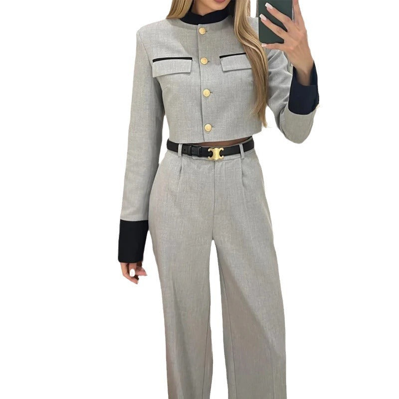 Wide-leg Pants Suit