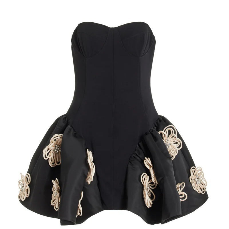 Tube Top PettiskirtFlower Bandage One-piece Dress