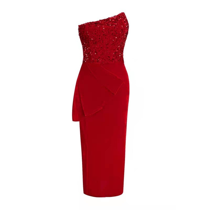 Women's Elegant High Slit Dress