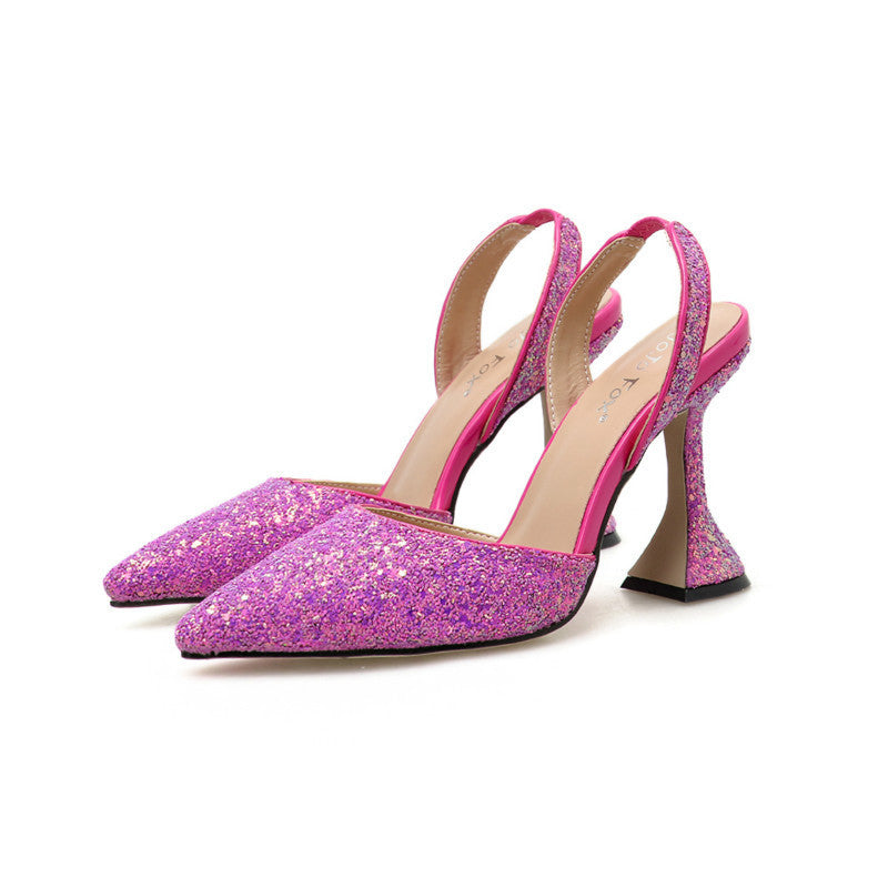 Low cut high heels