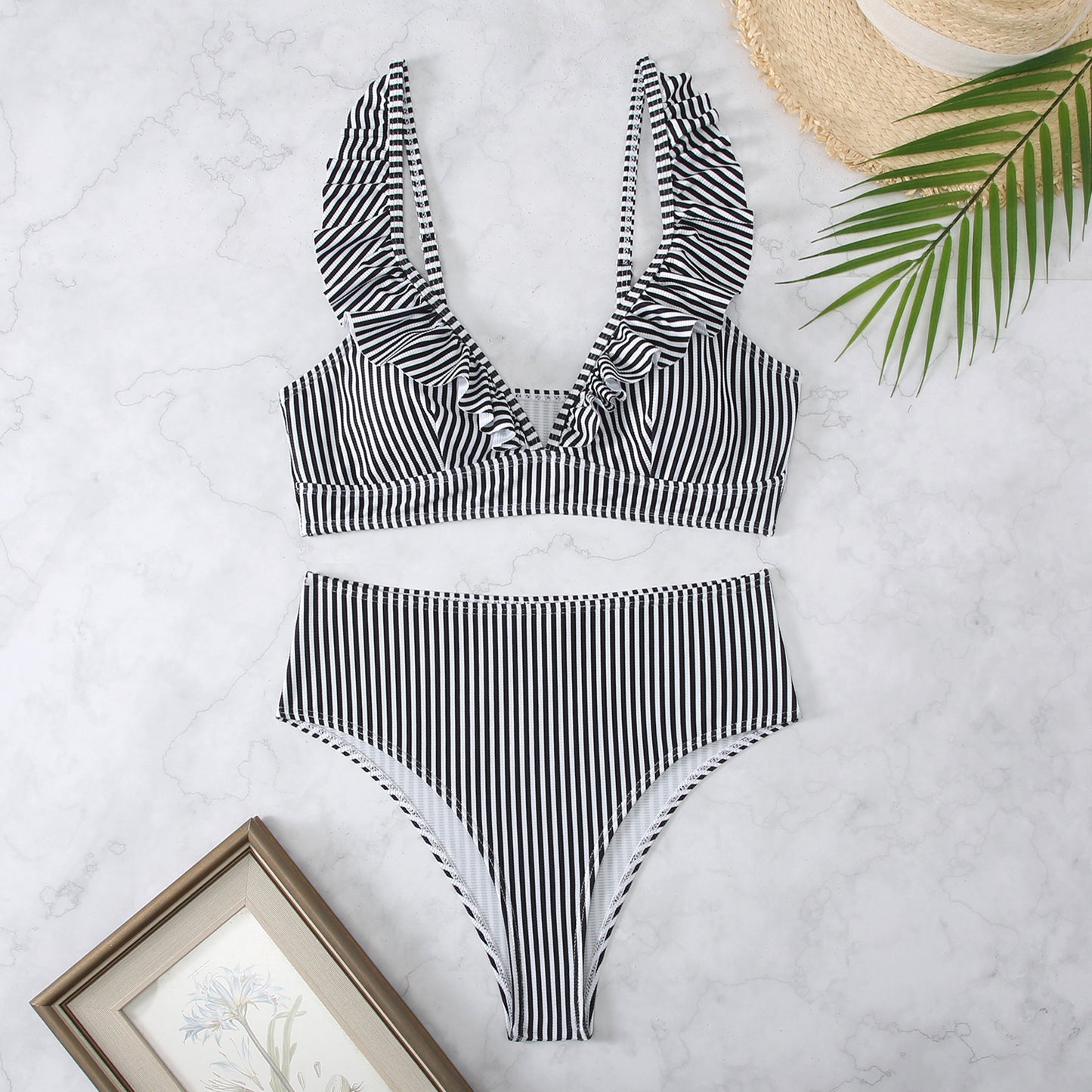 Striped Split Bikini