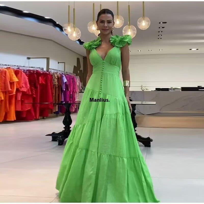European Style Flower Dress