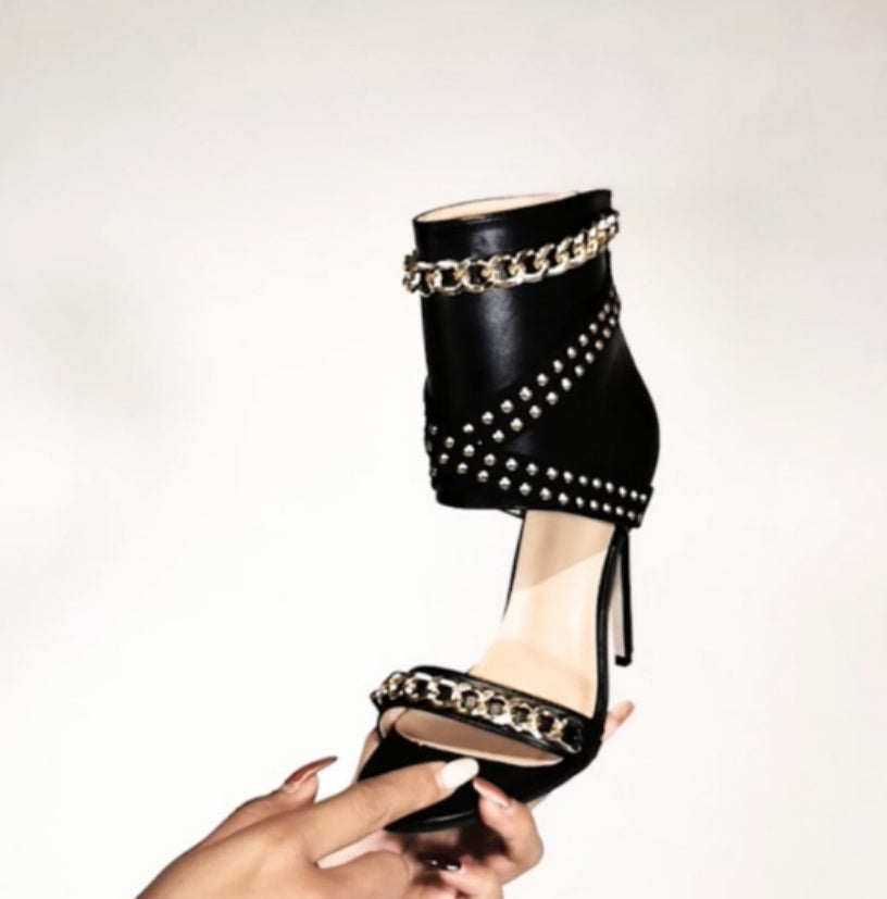 Open-toe High-heeled Sandals