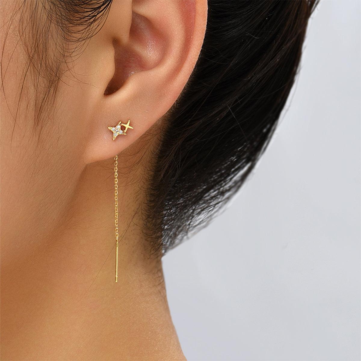 Micro-zircon Fashion Letter Earrings