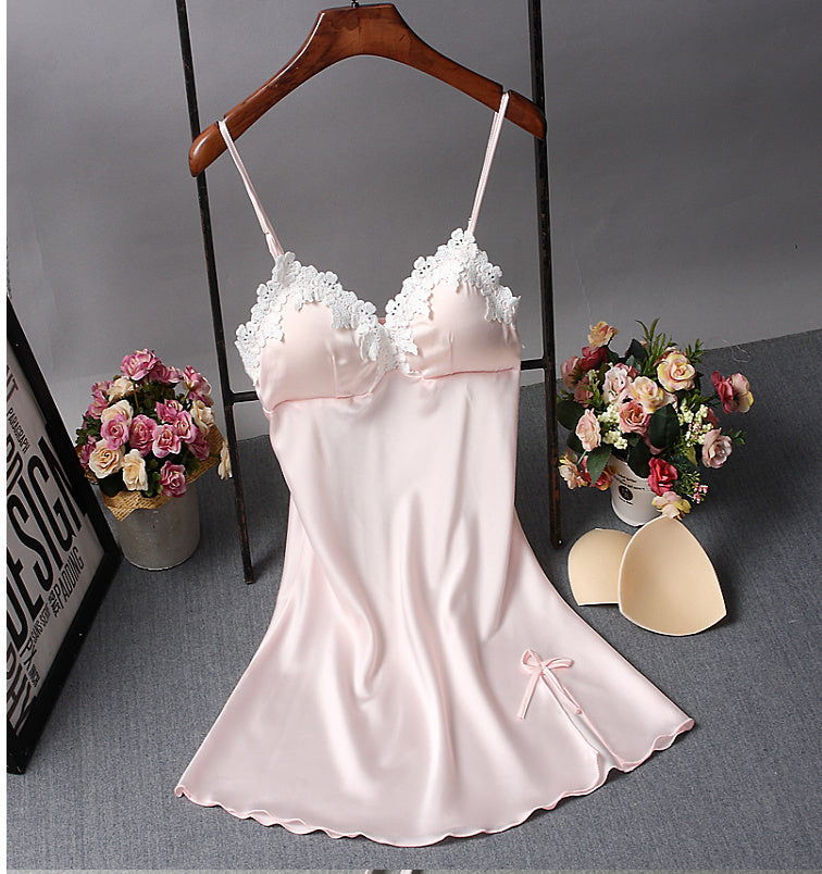 Sexy silk pajamas