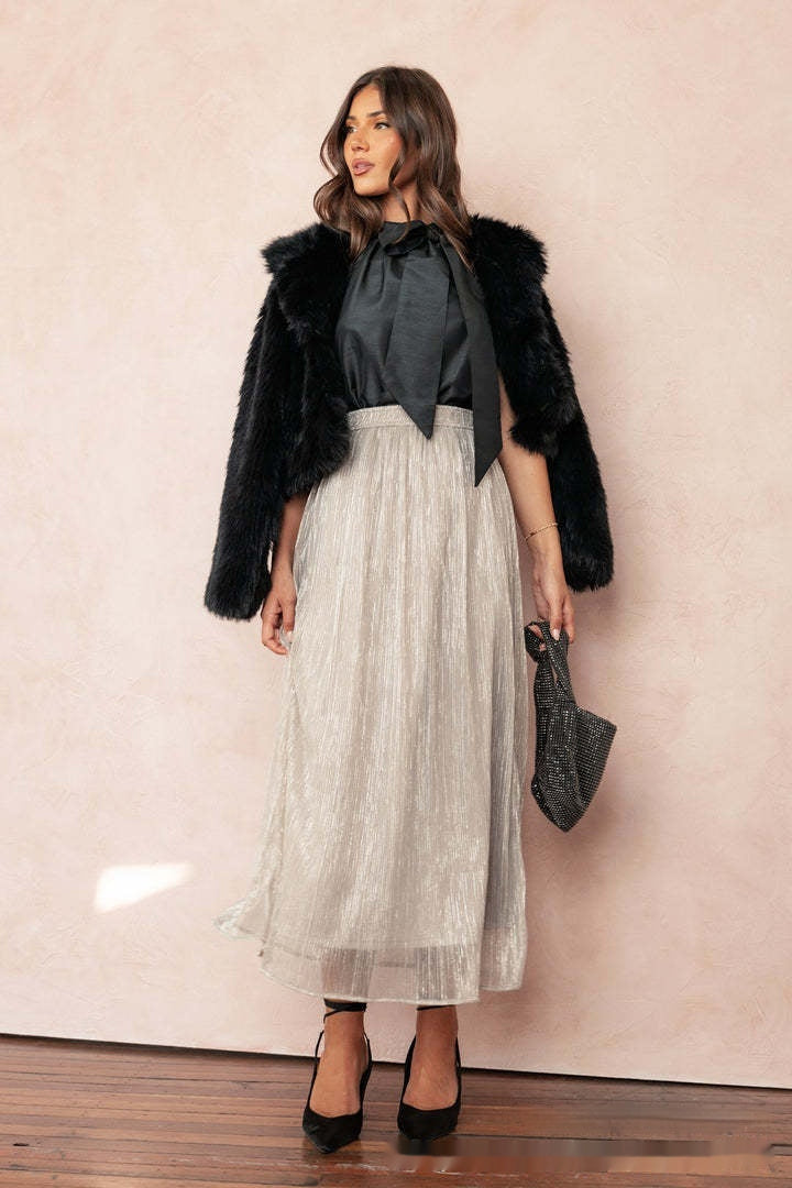 Solid Color French style Skirt