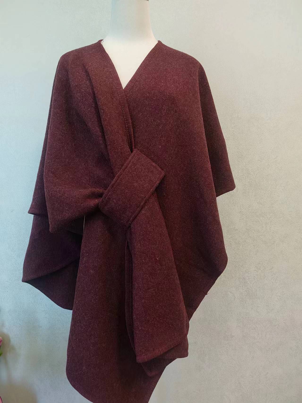 Fur Knitted Cardigan Cape And Shawl