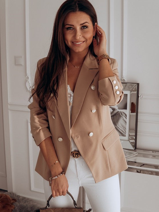 Metal button double breasted Blazer